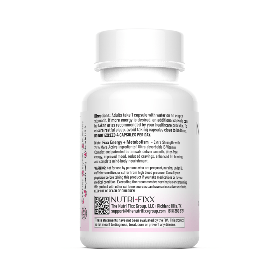 Energy + Metabolism - The Nutri Fixx Group