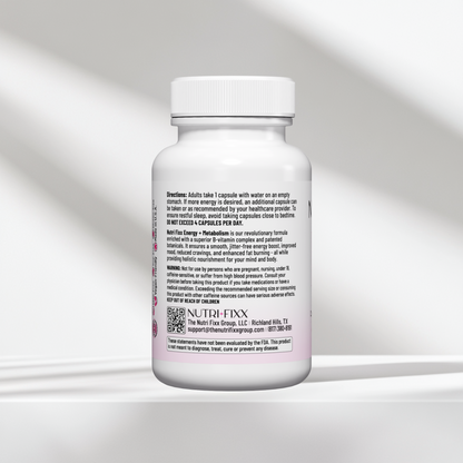 Nutri Fixx Energy + Metabolism